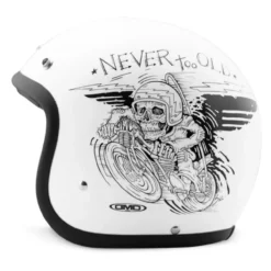 Casco Jet Dmd Retro Graphic Oldie