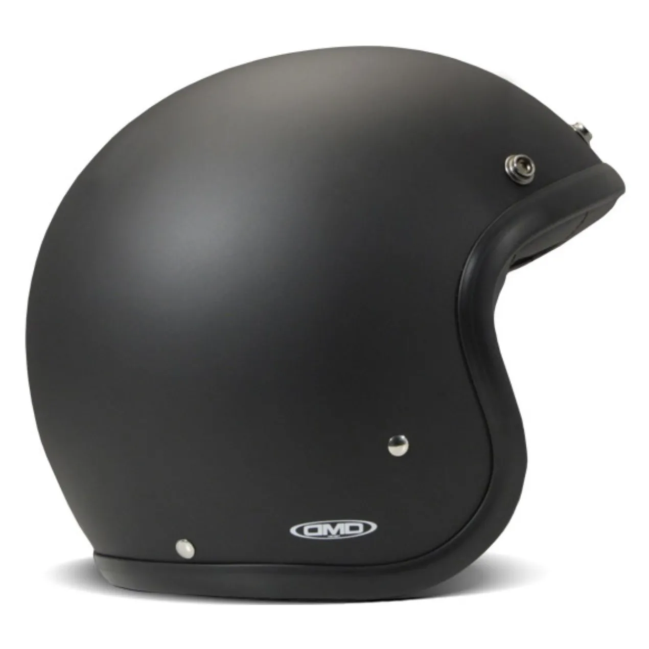 Casco Jet Dmd Retro Mono Matt Black