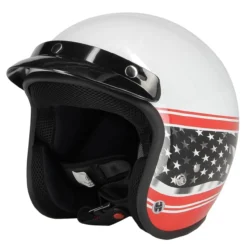 Casco Jet Fibra Motocubo Miami Vis Bolla Usa Bianco