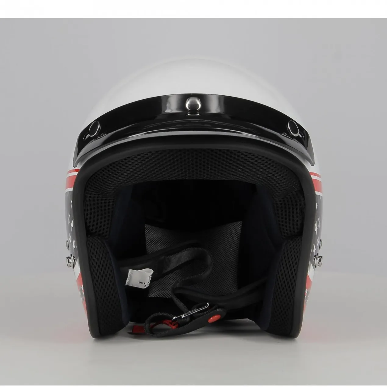 Casco Jet Fibra Motocubo Miami Vis Bolla Usa Bianco
