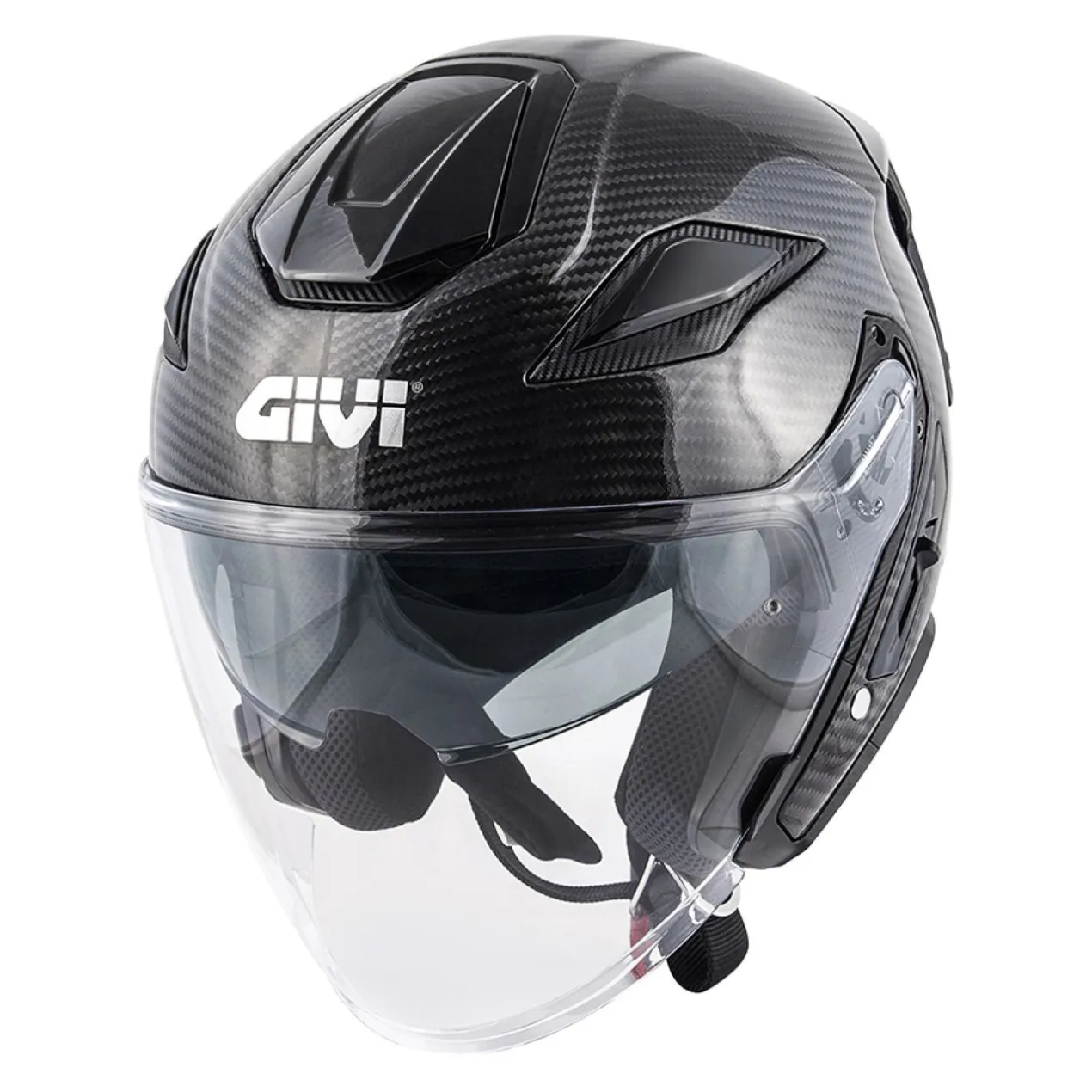 Casco Jet Givi X29 Carbon Solid Carbonio Lucido