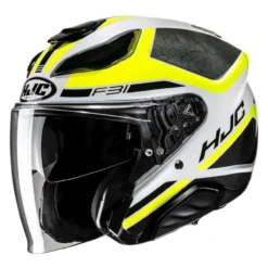 Casco Jet Hjc F31 Ceron Mc3h Bianco Giallo N