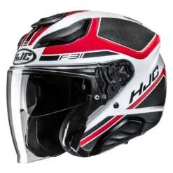 Casco Jet Hjc F31 Ceron Mc1sf Bianco Rosso N