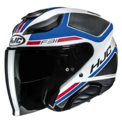 Casco Jet Hjc F31 Ceron Mc21sf Bianco Blu Ro