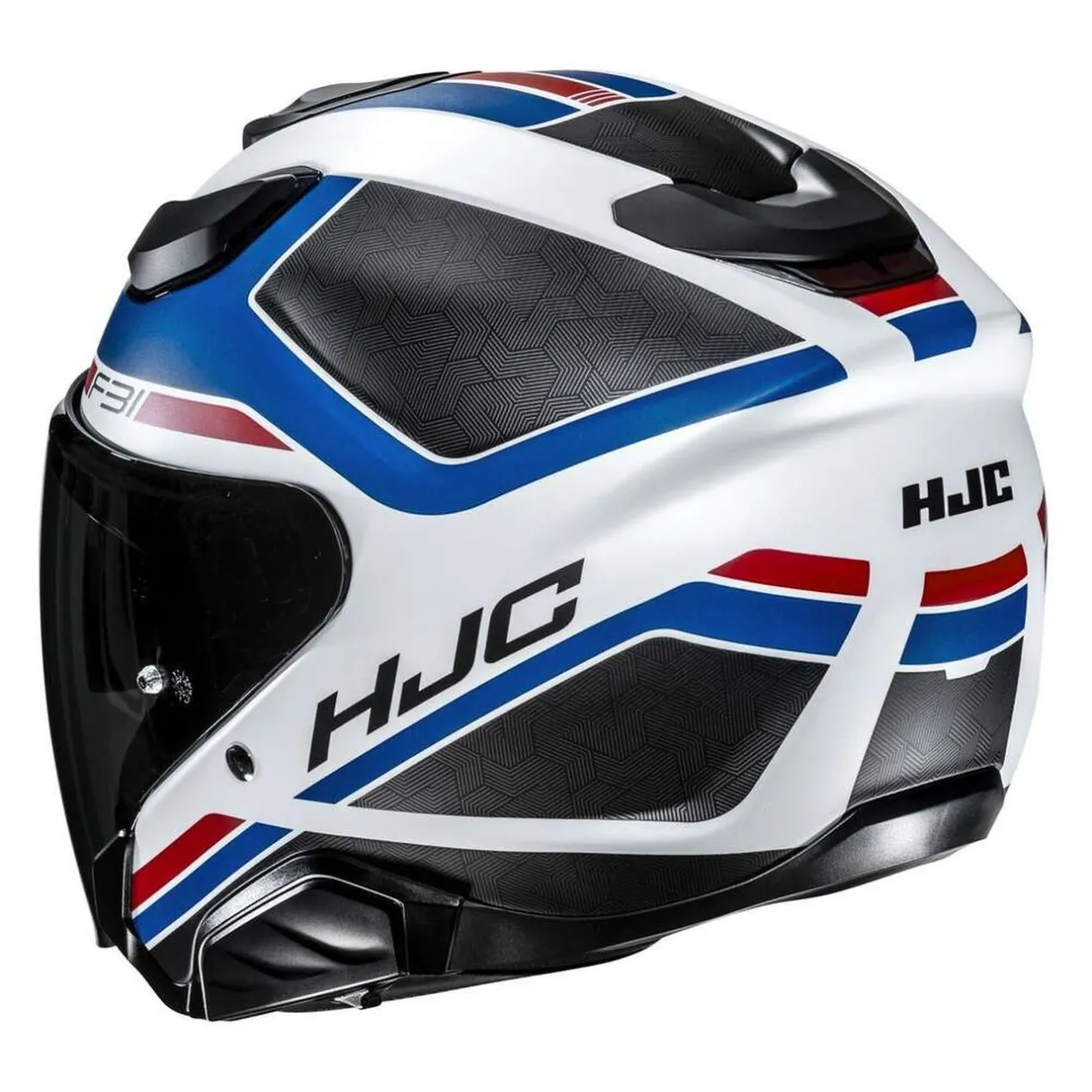 Casco Jet Hjc F31 Ceron Mc21sf Bianco Blu Ro
