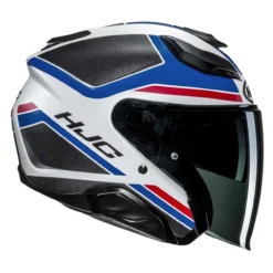Casco Jet Hjc F31 Ceron Mc21sf Bianco Blu Ro