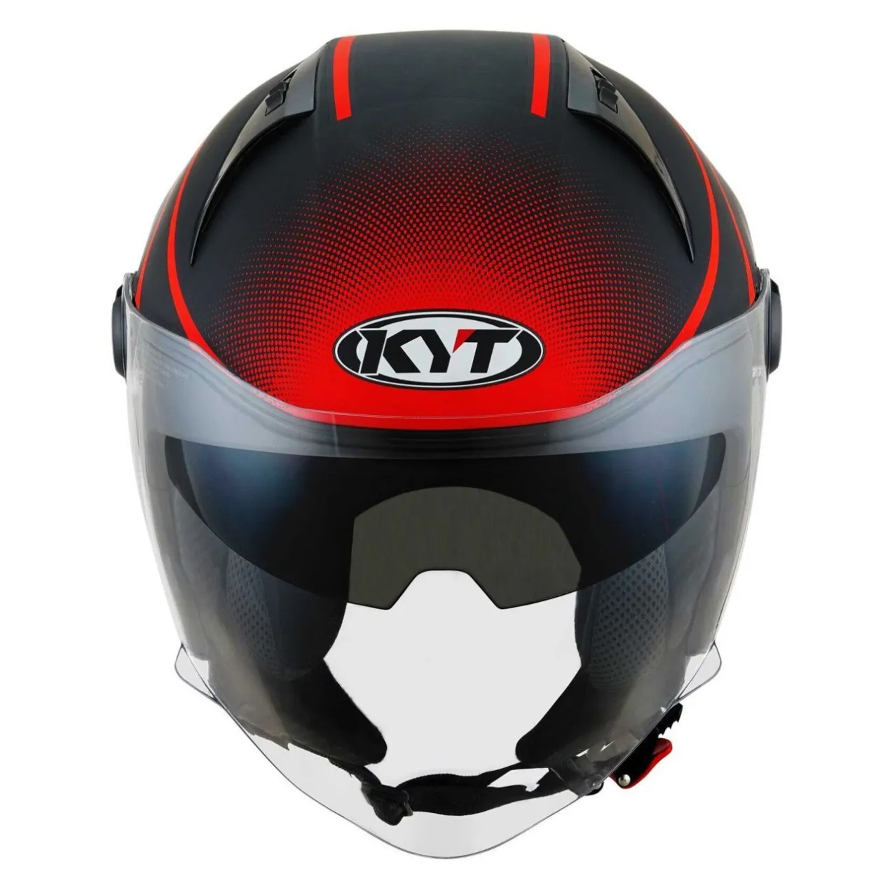 Casco Jet Kyt D-city Colorful Matt Red