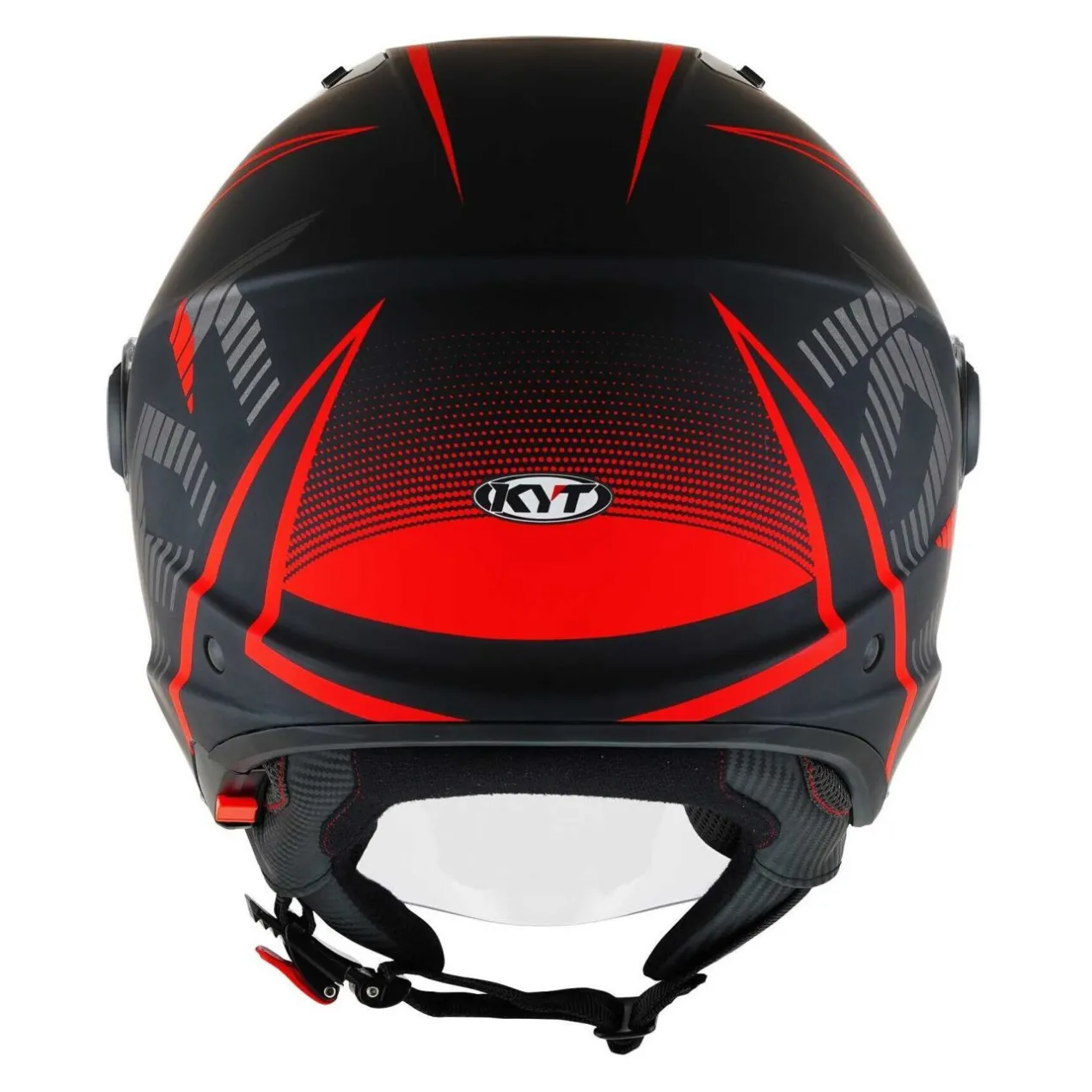 Casco Jet Kyt D-city Colorful Matt Red
