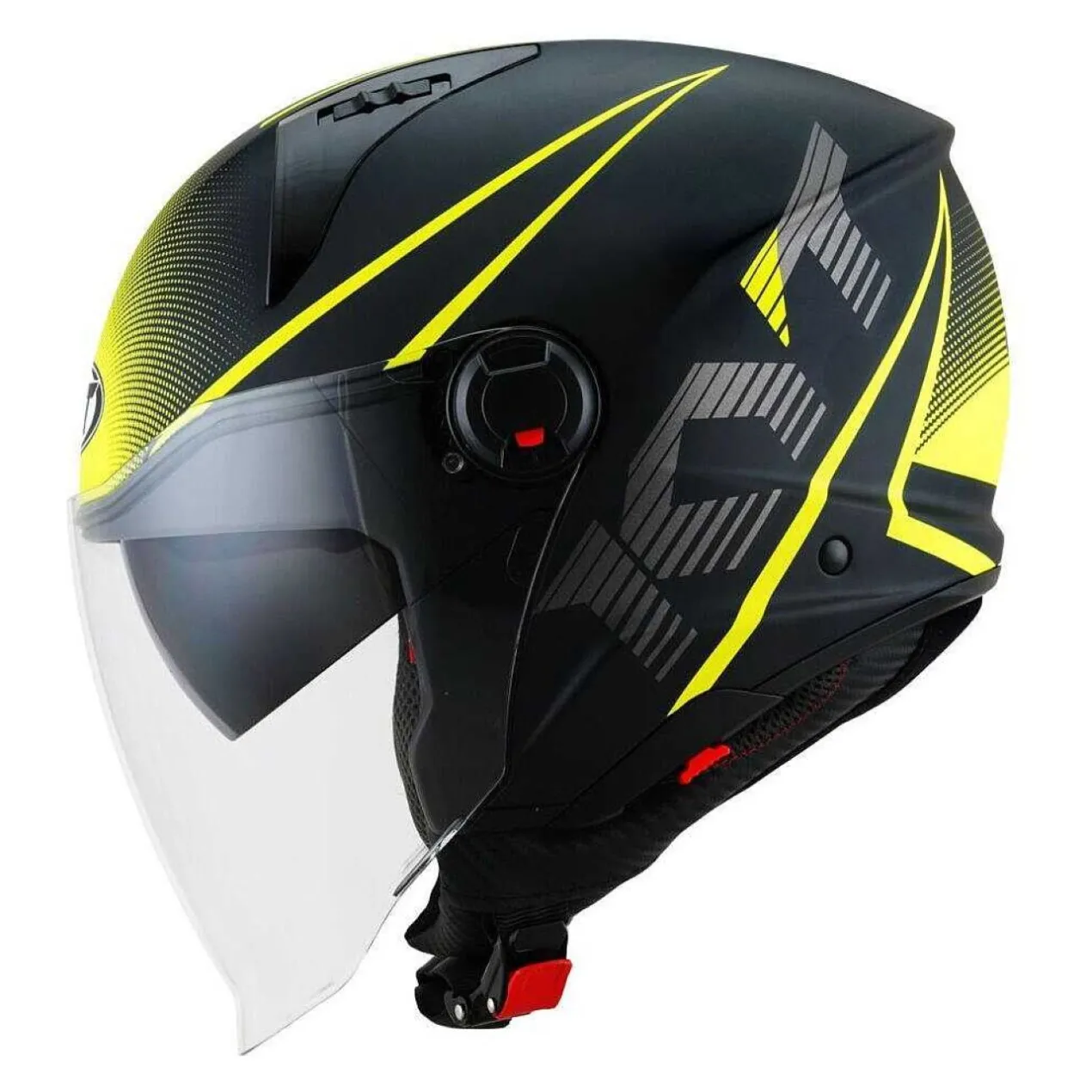 Casco Jet Kyt D-city Colorful Yellow