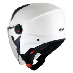 Casco Jet Kyt D-city Plain Crystal White Matt