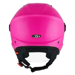 Casco Jet Kyt D-city Plain Fuxia Fluo