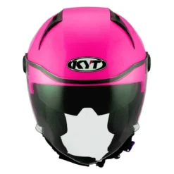 Casco Jet Kyt D-city Plain Fuxia Fluo