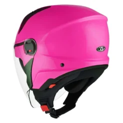 Casco Jet Kyt D-city Plain Fuxia Fluo