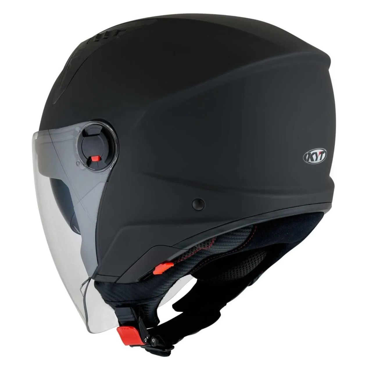 Casco Jet Kyt D-city Plain Matt Black