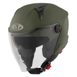 Casco Jet Kyt D-city Plain Matt Army Green