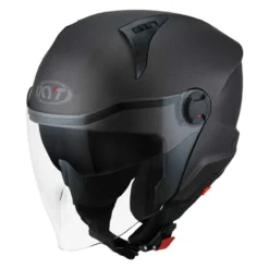 Casco Jet Kyt D-city Plain Matt Gun Metal