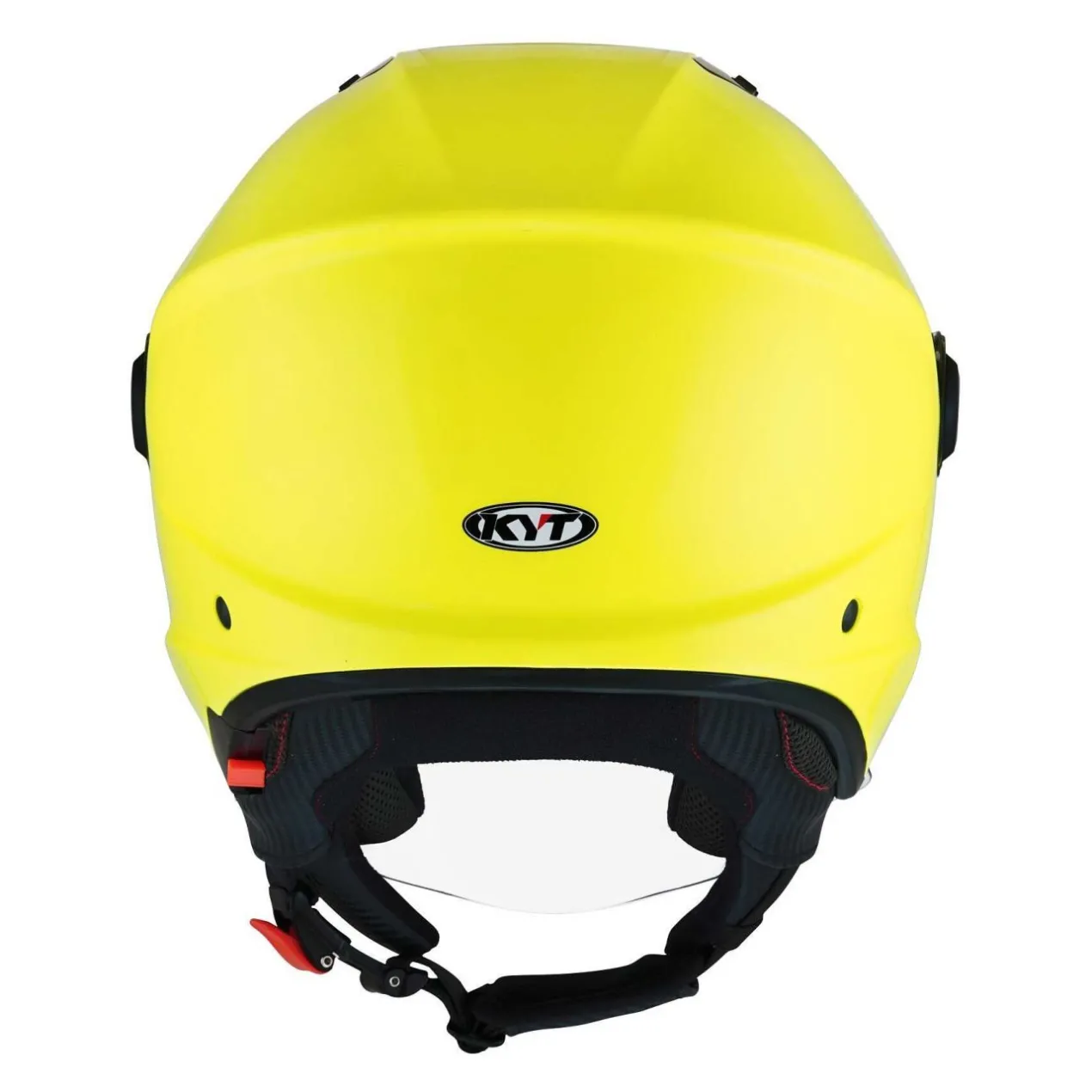 Casco Jet Kyt D-city Plain Yellow Fluo