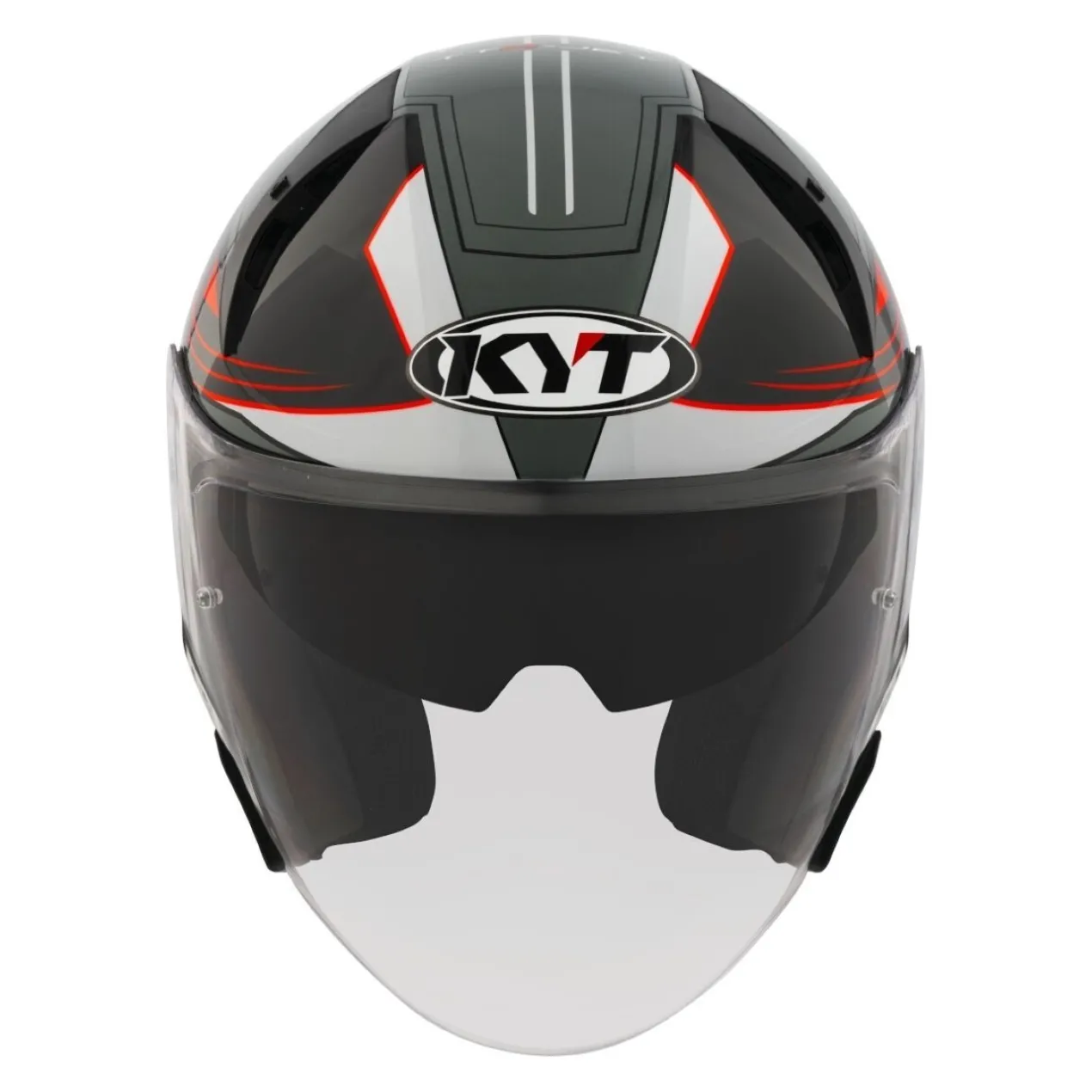 Casco Jet Kyt Ttr-jet Led Black/grey