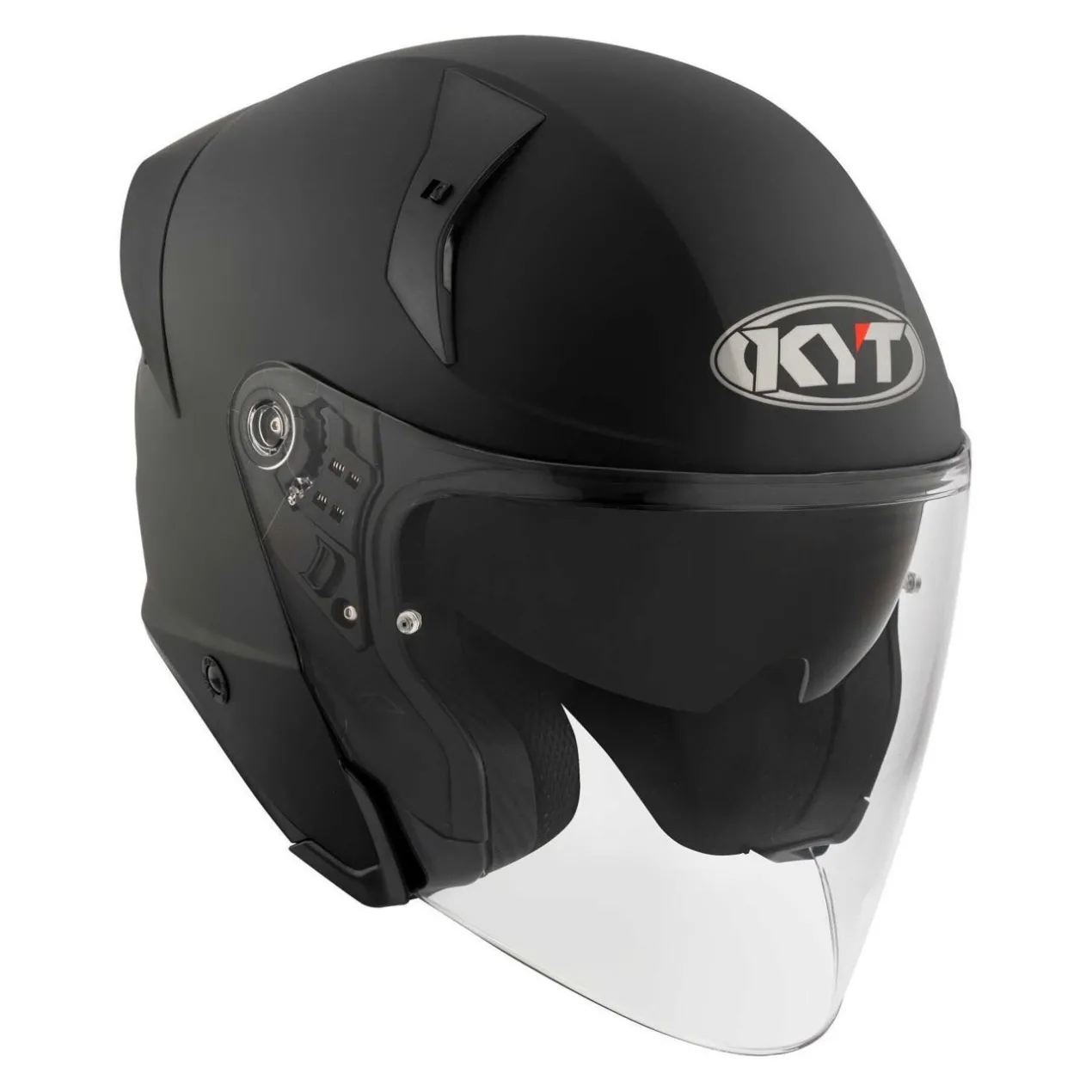 Casco Jet Kyt Ttr-jet Plain Matt Black
