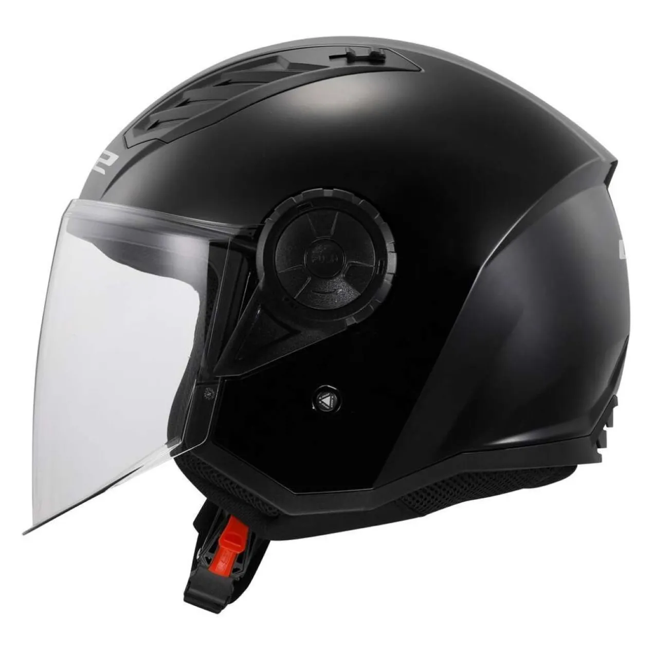 Casco Jet Ls2 Of616 Airflow II Solid Gloss Black