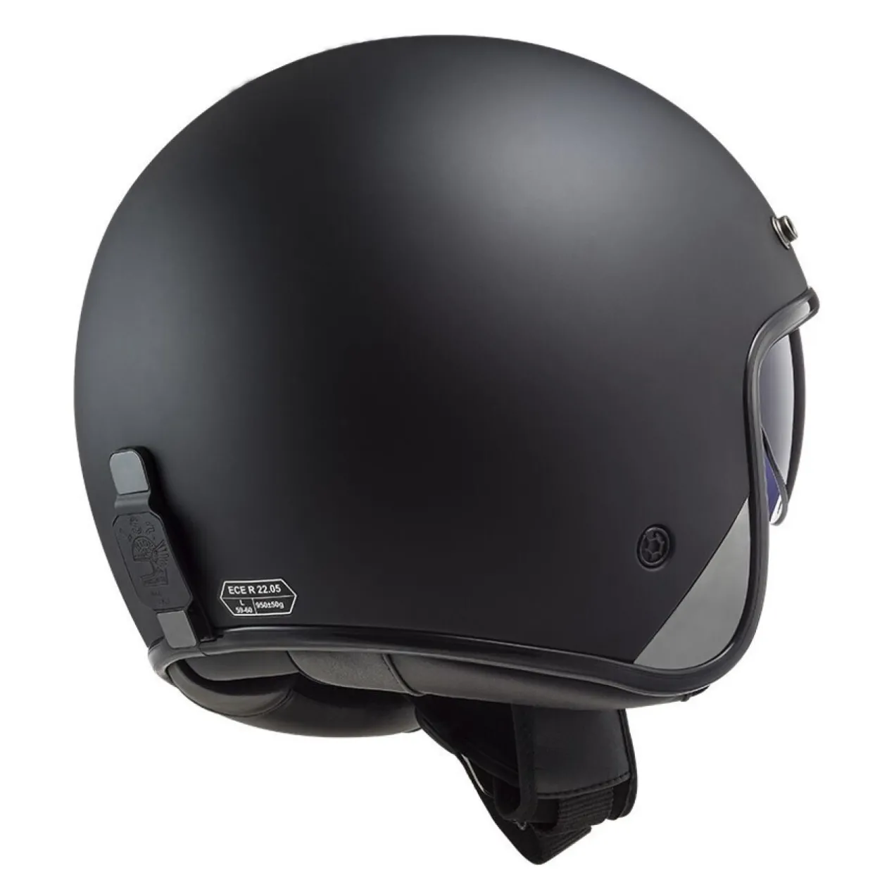 Casco Jet Ls2 Of601 Bob II Solid Matt Black