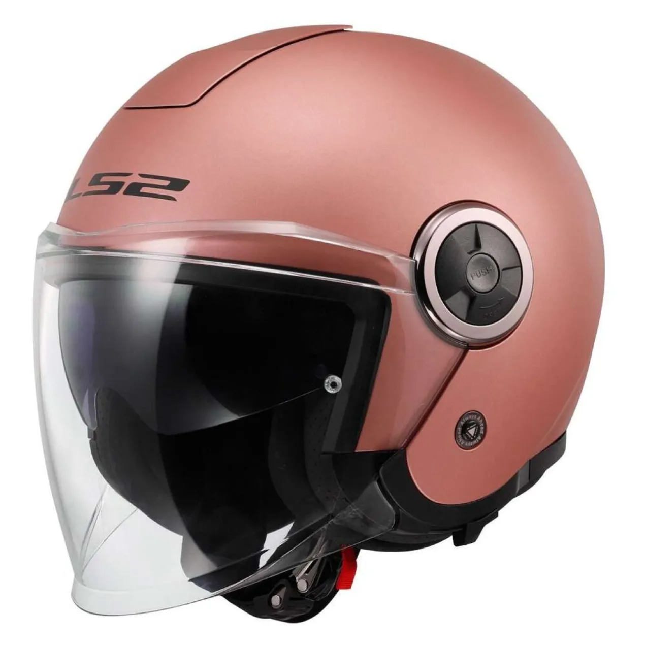 Casco Jet Ls2 Of620 Classy Solid Matt Gold Pink