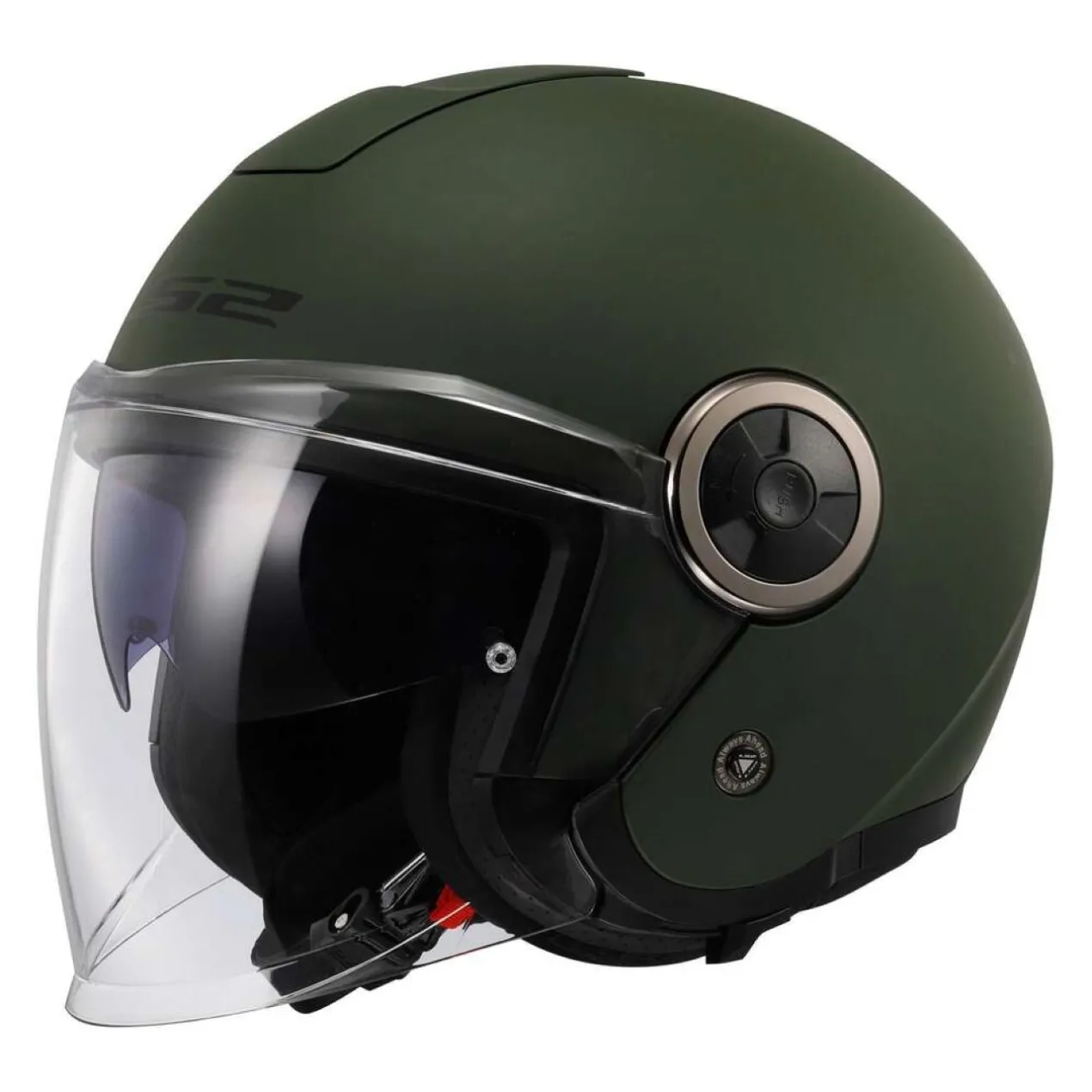 Casco Jet Ls2 Of620 Classy Solid Matt Military Green