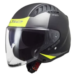 Casco Jet Ls2 Of600 Copter II Urbane M.black H-v Yellow