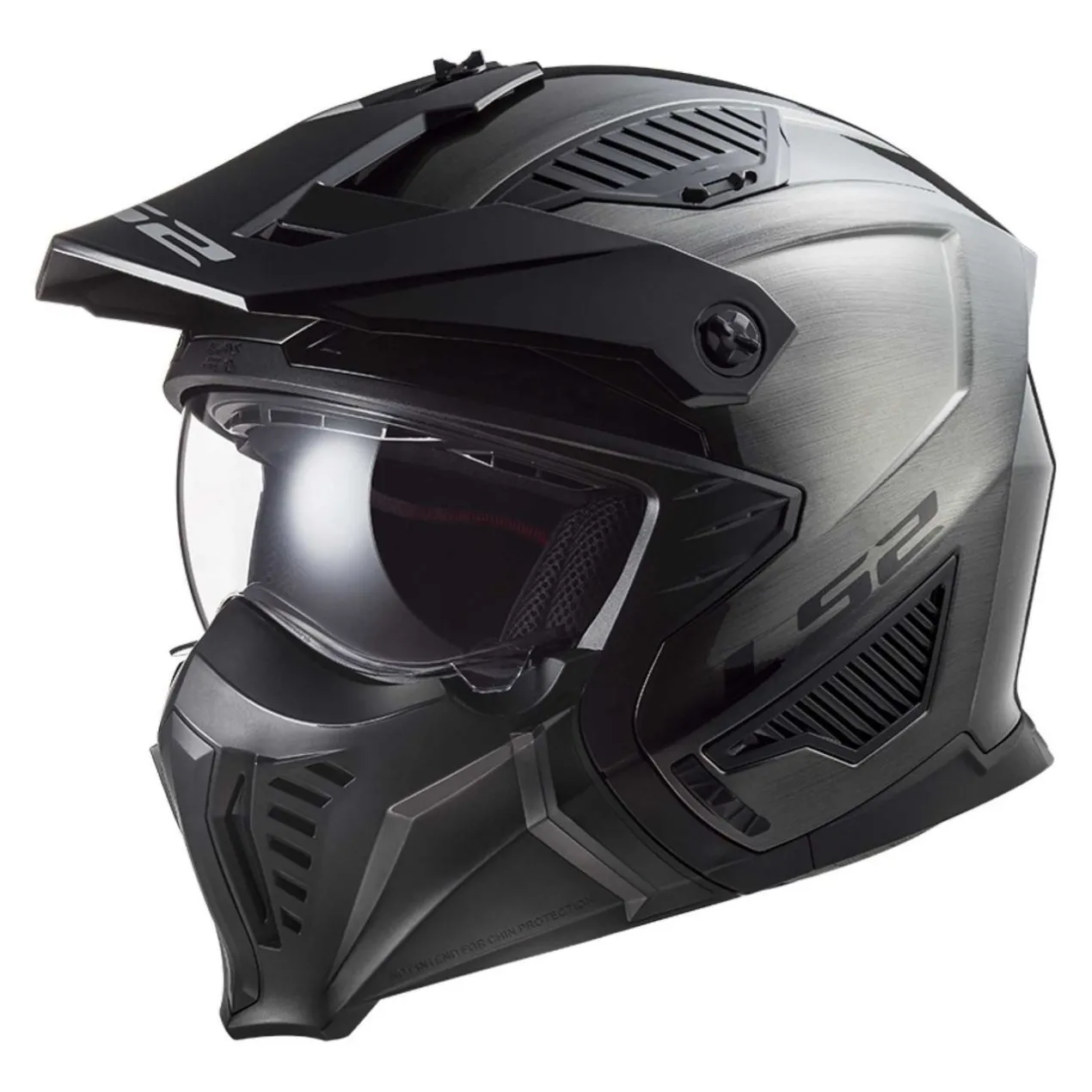Casco Jet Ls2 Of606 Drifter Jeans Titanium