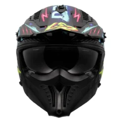 Casco Jet Ls2 Of606 Drifter Rayz Black Blue