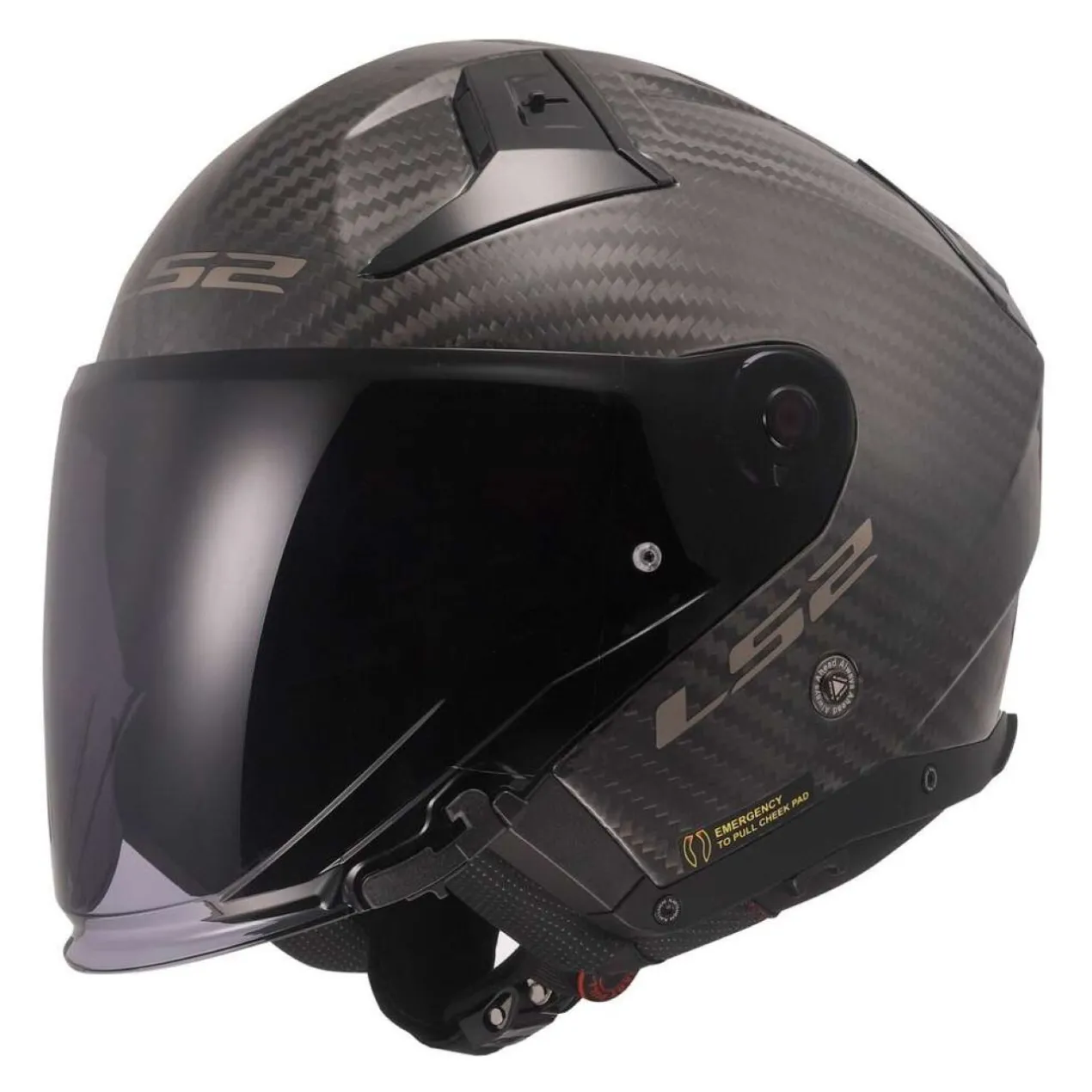 Casco Jet Ls2 Of603 Infinity II Carbon Matt Carbon