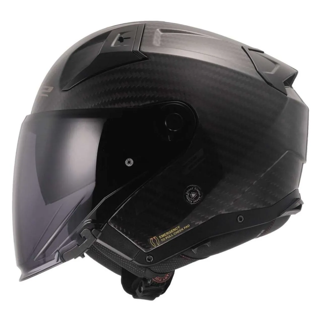 Casco Jet Ls2 Of603 Infinity II Carbon Gloss Carbon
