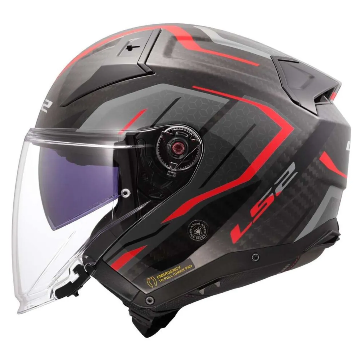 Casco Jet Ls2 Of603 Infinity II C Urus Red
