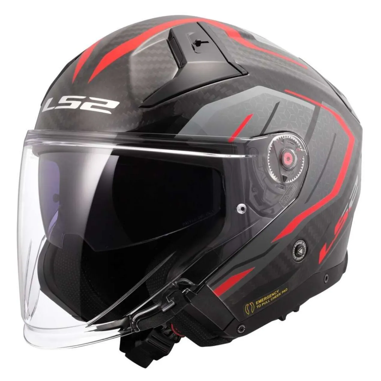 Casco Jet Ls2 Of603 Infinity II C Urus Red