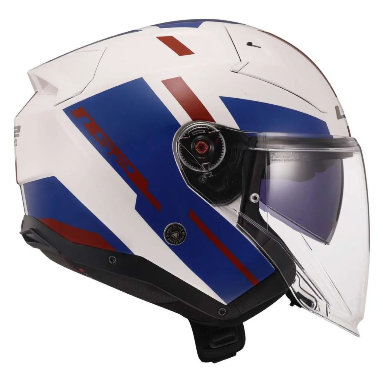 Casco Jet Ls2 Of603 Infinity II Focus White Blue Red
