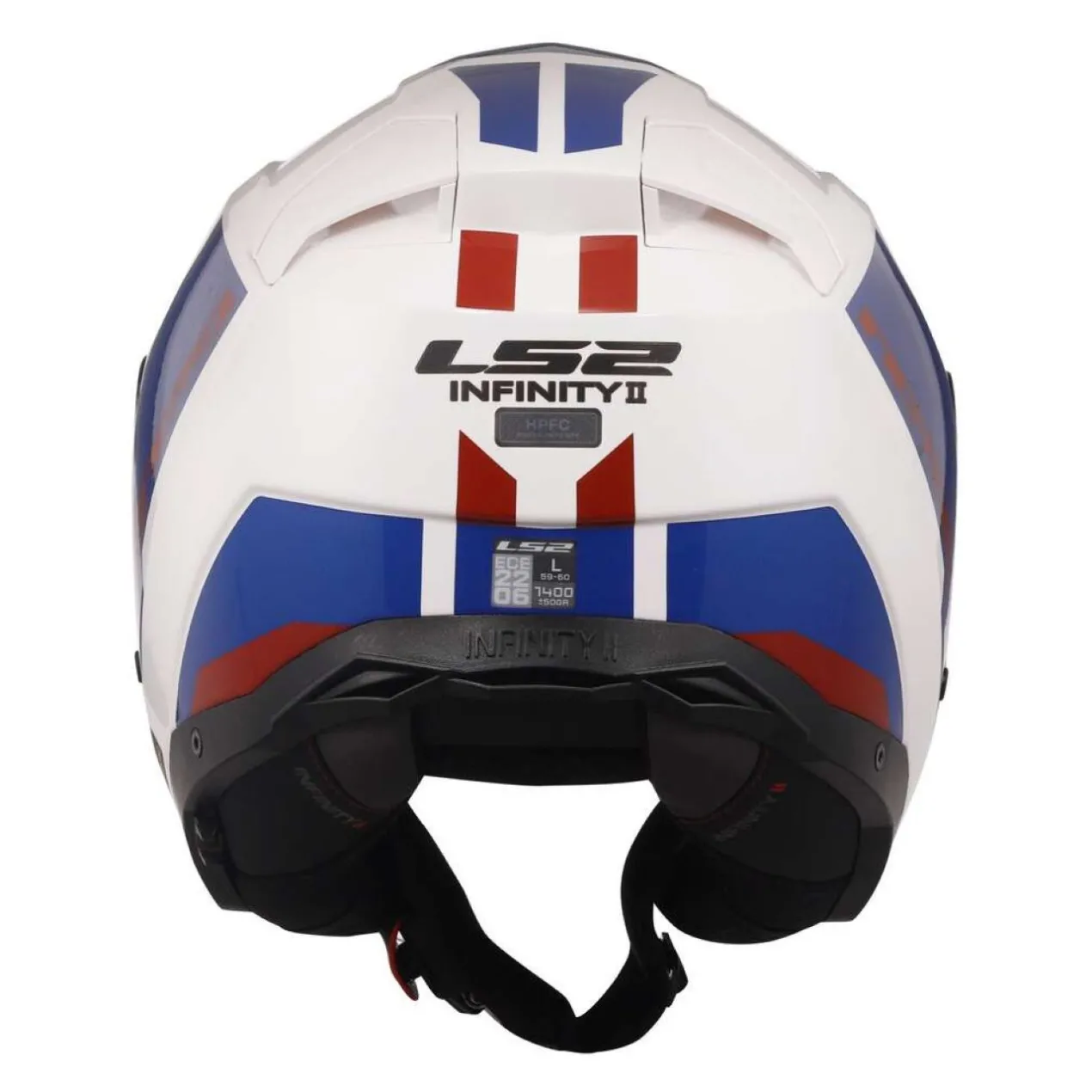 Casco Jet Ls2 Of603 Infinity II Focus White Blue Red