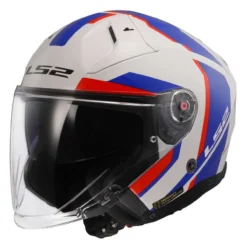 Casco Jet Ls2 Of603 Infinity II Focus White Blue Red