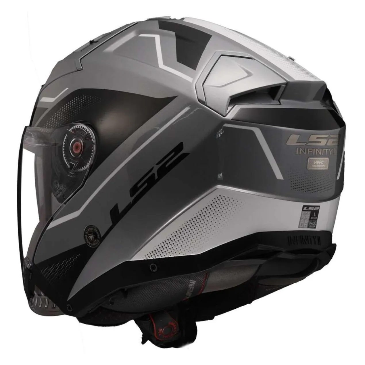 Casco Jet Ls2 Of603 Infinity II Veyron Gl.grey White