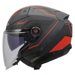 Casco Jet Ls2 Of603 Infinity II Veyron Black Grey Red