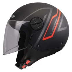 Casco Jet Ls2 Of558 Sphere Lux II Minim Black Red