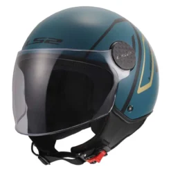 Casco Jet Ls2 Of558 Sphere Lux II Minim Blue Teal
