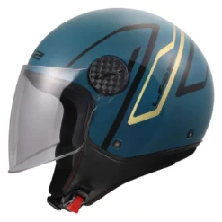 Casco Jet Ls2 Of558 Sphere Lux II Minim Blue Teal