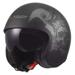 Casco Jet Ls2 Of599 Spitfire II Willy Black Grey