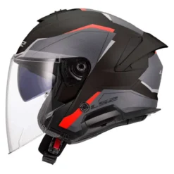 Casco Jet Ls2 Of618 Verso II Air Black Red