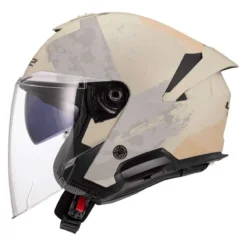 Casco Jet Ls2 Of618 Verso II Aqua Ivory