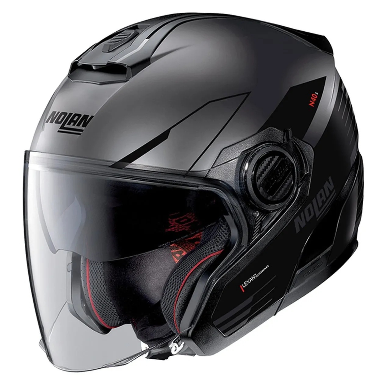 Casco Jet Nolan N40-5 Zefiro N-com Flat Lava Grey