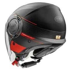 Casco Jet Premier Cool Evo con Sunvisor Nero rosso opaco