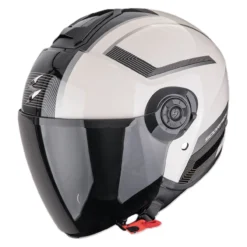 Casco Jet Scorpion Exo-city II Cosmos Crema Nero