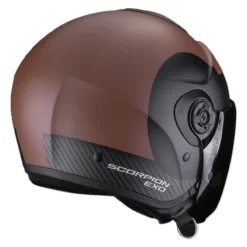 Casco Jet Scorpion Exo-city II Sheer Marrone Nero Opaco