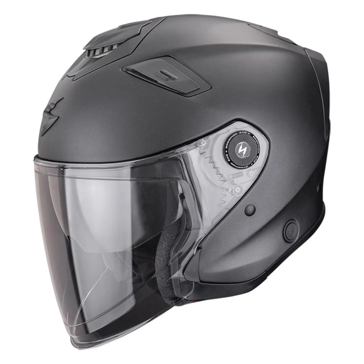 Casco Jet Scorpion Exo-gt Jet Nero Perlato Opaco